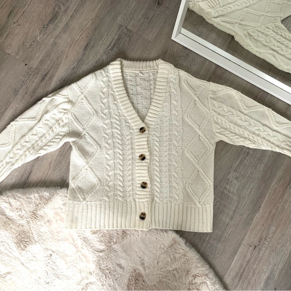 Garage Cable knit cardigan - Picture 3 of 3